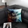 SShadow Of The TombB Raider Cushion Cover Natural Linen Organic Fabric DoubleSided Printing Sofa Home Decor Gift Pillow Case