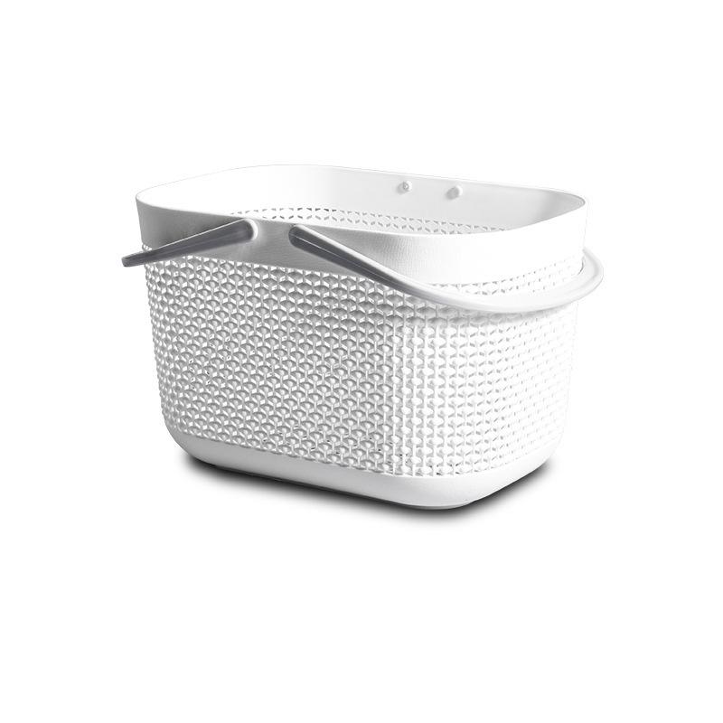 Портативная корзина для ванной в японском стилеКорзина для хранения в ваннойЯщик для ванной белый 1080₽