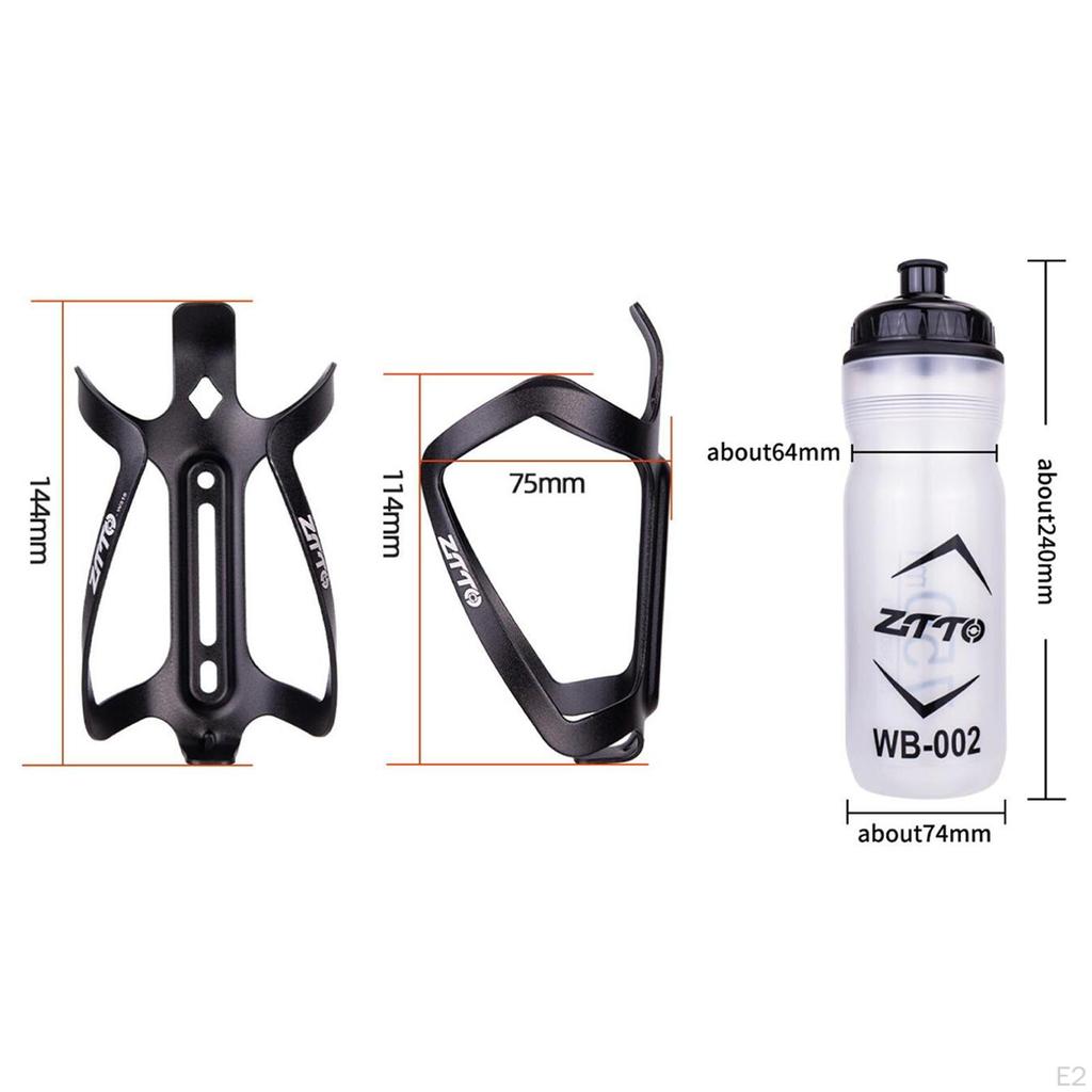 750ml Wasserflaschenhalter Fahrradzubehör Stilvoll Flexibel Universal Aluminiumlegierung Käfig