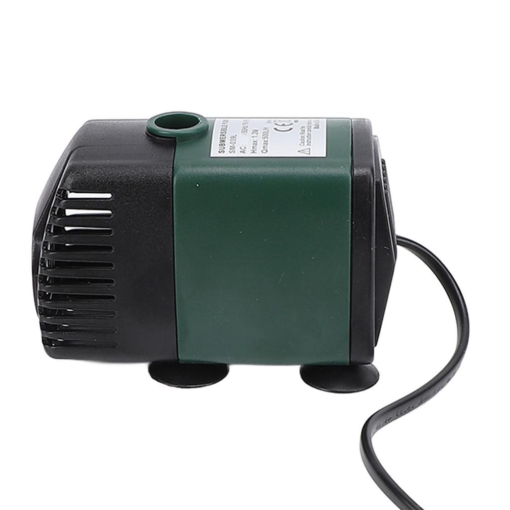Submersible Fountain Water Pump Small Outdoor IP68 Protecting 7W 500LH for Aquarium Fish Tank Pond