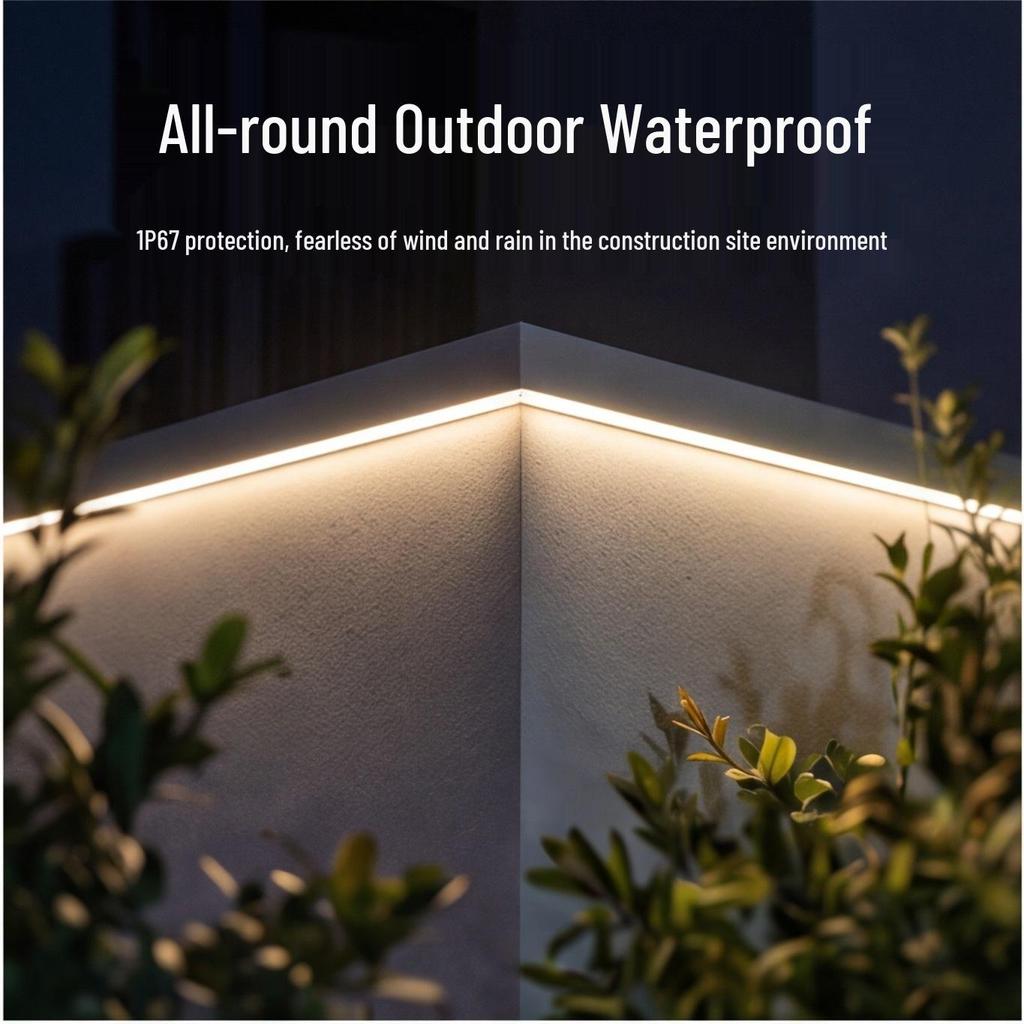 High Voltage 220V COB LED Strip Light: Super Bright, Waterproof, Self-Adhesive, Silicone-Coated for Home & Outdoor Use