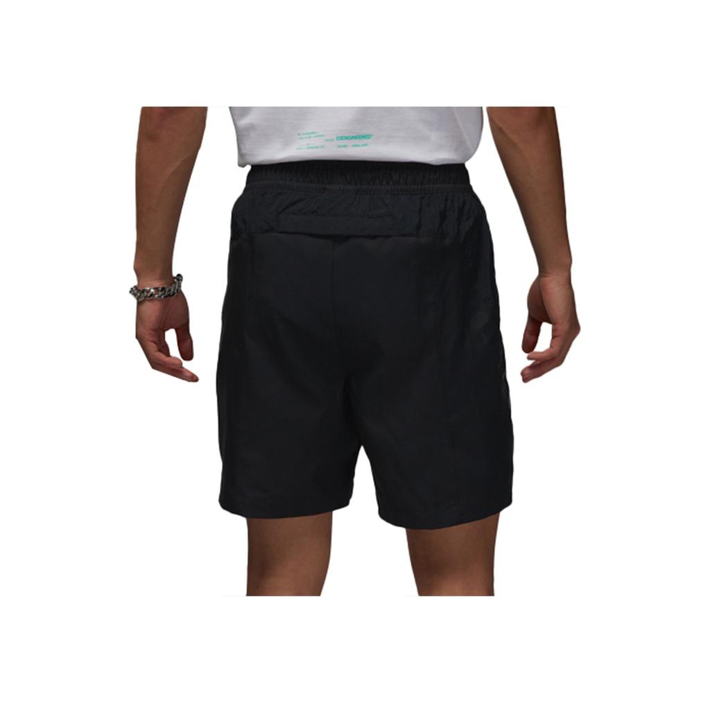 Jordan Solid Drawstring Straight-Leg Shorts Men Bottoms Black DX9642-010