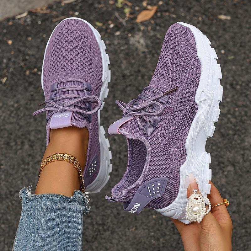 Shoes Women's Summer Women's Shoes Versatile Sports Net Single Shoes Women's Shoes Flying Woven Mesh Fashionable and Breathable