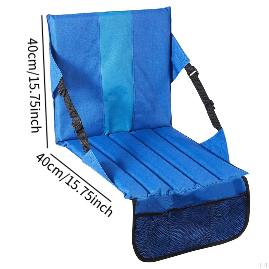 Portable Stadium Seat Cushion with Back Support for Outdoor Activities