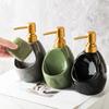 Piccolo Dispenser di Sapone Liquido, Contenitore Liquido in Ceramica Portatile per Viaggi, Igiene, Attività all'Aperto