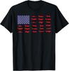 Patriotic Aviation T-Shirt Featuring US Flag Airplanes for Pilots