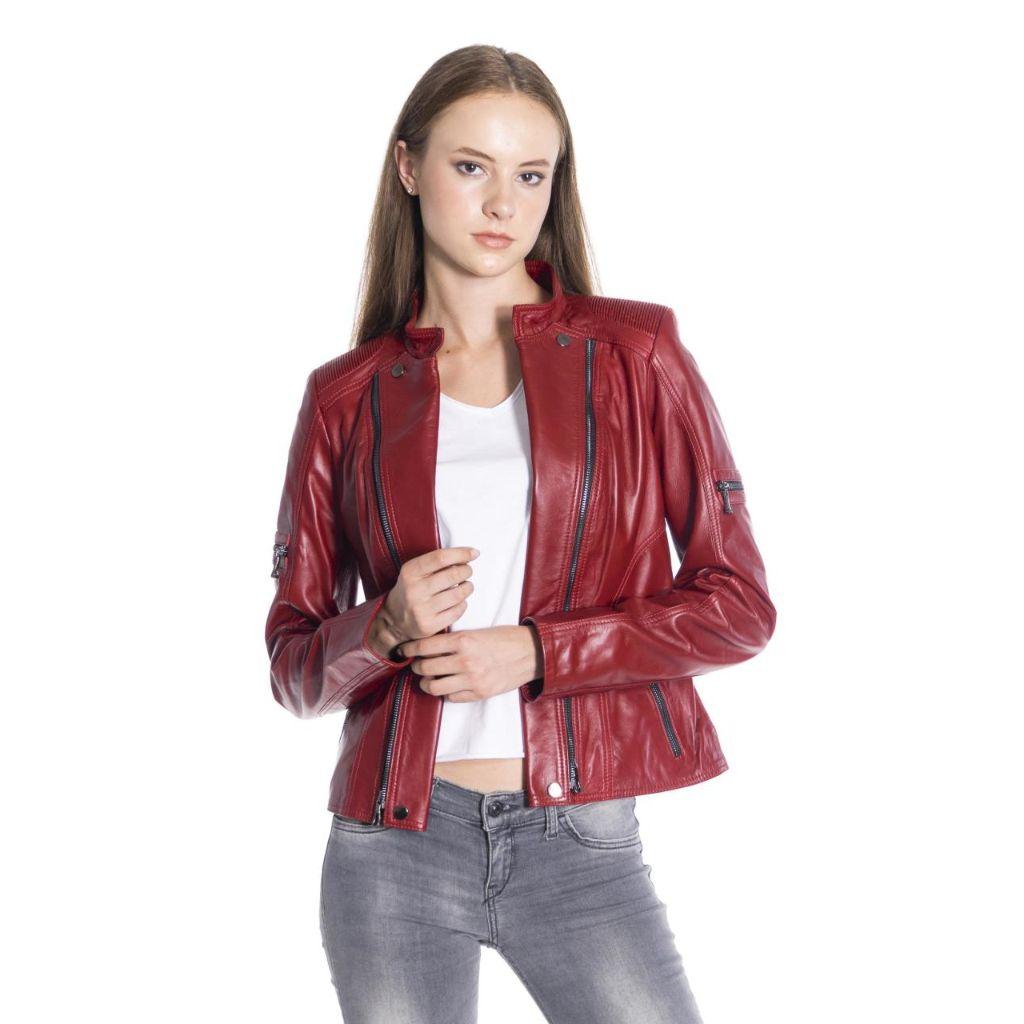 comprar chaqueta roja mujer