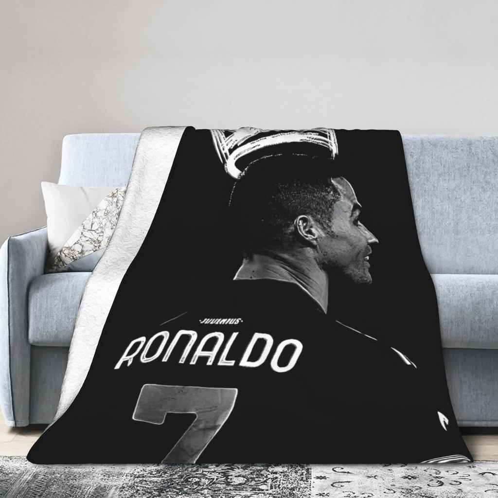 CR7 Blanket Ronaldos Wool Funny Warm Throw Blankets for Home Textile Decor