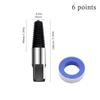 Screw Extractor- Dual-use Water Pipe Screw Removal Tool for Pipes Valve Faucet, Easy Out Stripped Screw Damaged Bolt Extractor