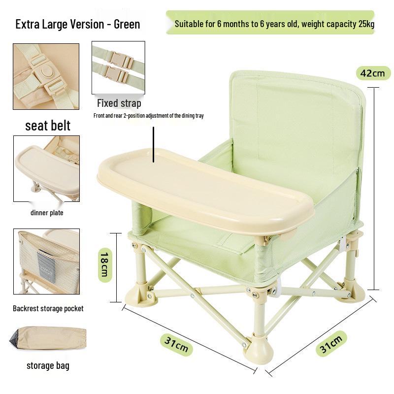 Konwertowalne krzesełko dla dziecka - Składane siedzisko dla niemowlaka i krzesełko piknikowe dla malucha