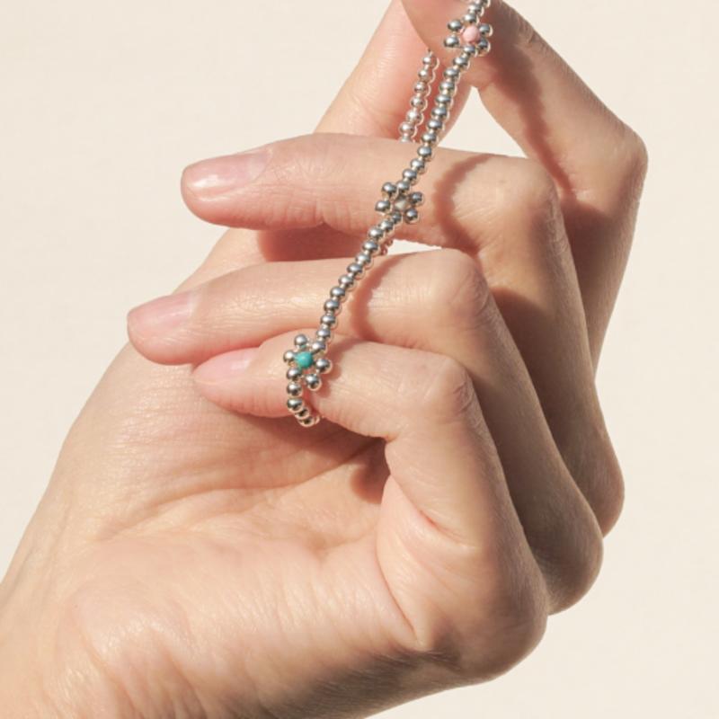 

POSTLUDE [SILVER]BEADS FLOWER U B single type