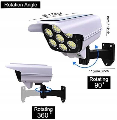 Solar Lamp Camera Dummy Motion Sensor Remote Control