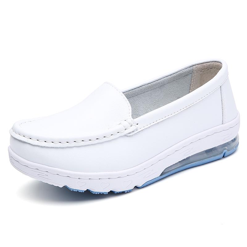 

Women s Breathable White Nurse Shoes - Soft Sole, Casual & Versatile for Summer and Autumn 40
