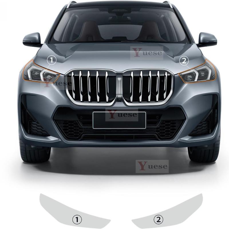 For BMW X1 U11M-SPORT Car Anti-collision Headlight Mirror Film TPU Transparent Protective Original Stickers