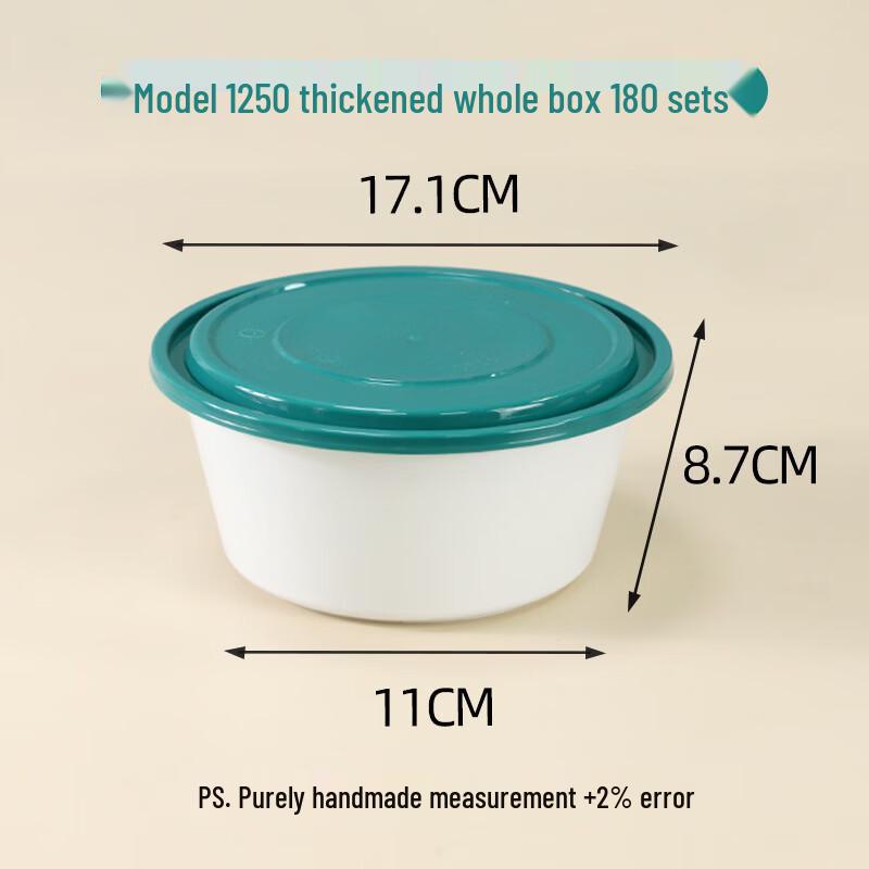Handton Microwavable Disposable Takeaway Meal Bowls