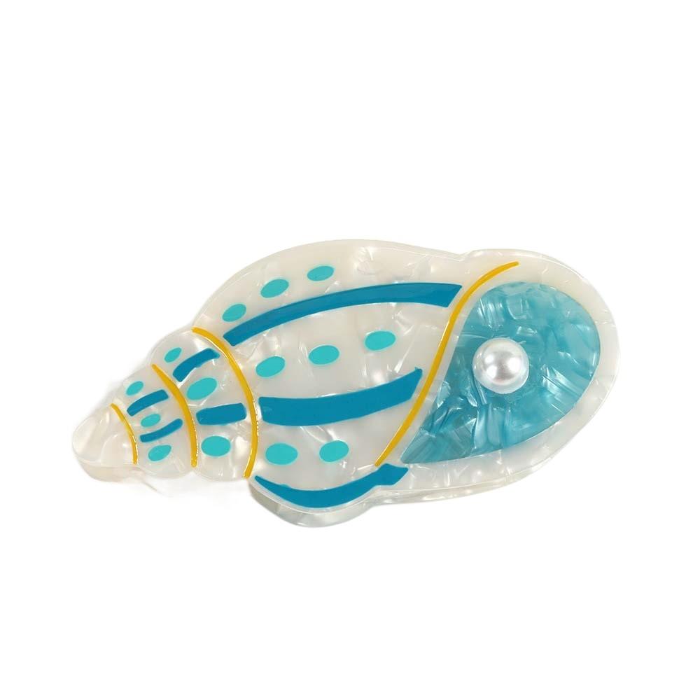 Sweet Fish Hair Claw Starfish Acetic Acid Hair Claw Creative Conch Shark Clip  Daily