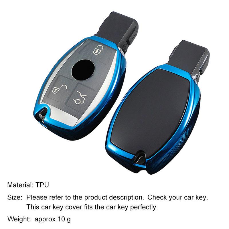 New Soft TPU Car Remote Key Case Cover Holder Shell Fob For Mercedes Benz A B R G Class GLK GLA GLC GLR W204 W210 W176 W202 W463