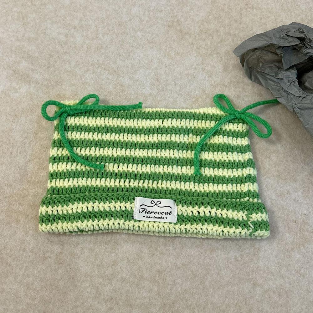 

Korean Style Wool Hat for Women In Autumn and Winter Thickened Cute and Versatile Face Small Knitted Student Fashion Trendy Outdoor Hat One Size