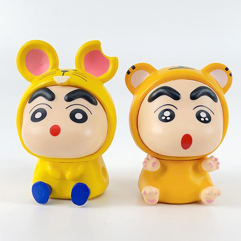 Adorable Pvc Anime Cartoon Crayon Shin-chan Animal Figurines Set Of 12