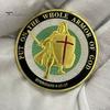Armor of God Coin 1.57" Diameter Metal Souvenir Coin Put on The Whole Armor of God Double-Sided Armored Soldier Challenge Coin for Military Church