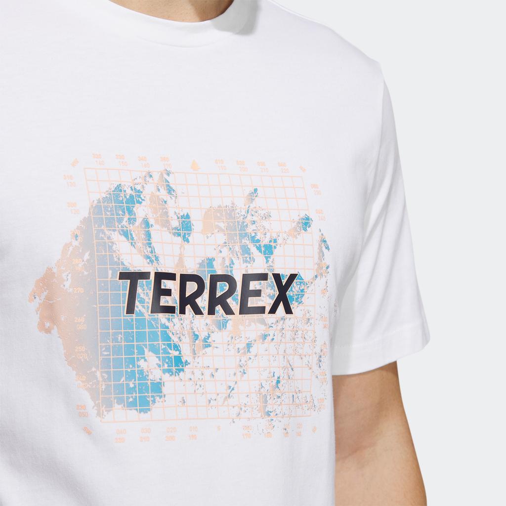 Adidas Short Sleeve Graphic Tee With Letter Pattern Men Tops White IB8691