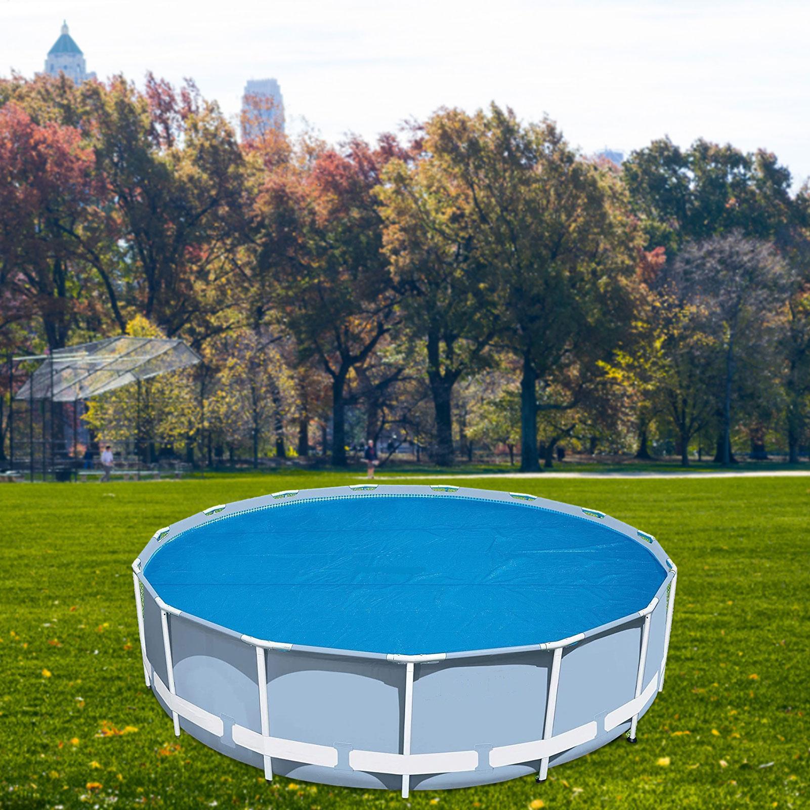 Solar Pool Cover Bubbles Pool Solar Cover Heat Retaining Hot Tub Cover Blanket Floating Spa Blanket For Inground And Aboves