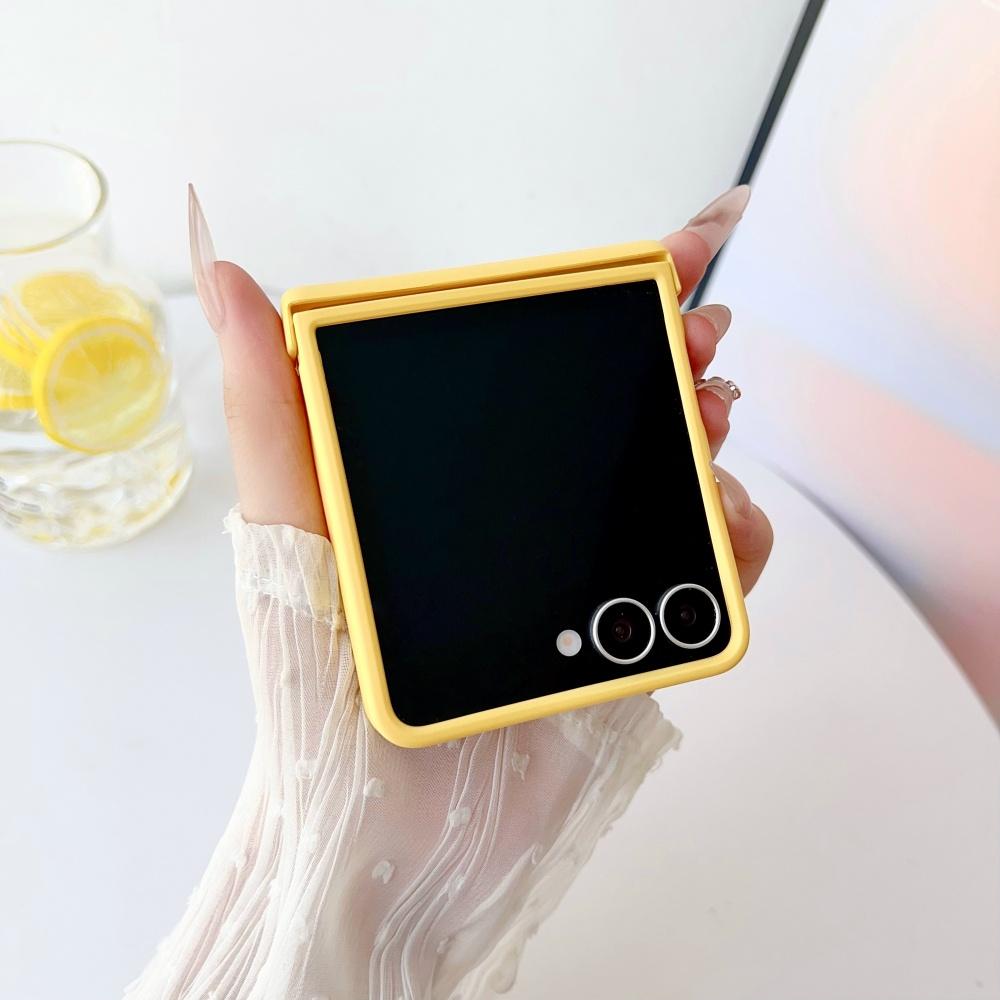 Fashion Matte Candy Pure Color Case for Samsung Galaxy Z Flip 7 6 5 4 3 zflip7 Flip6 Ultra Slim Shockproof Liquid Silicone Cover