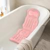 Adult Bath Cushion with Segmented Headrest Support and Cushioned Coverage for Quiet Soaking and a Bath Routine In Daily Use