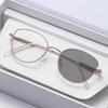 Módní fotochromické brýle na krátkozrakost 0 až -4,0 Retro optické obroučky Ženy Venkovní samozabarvovací dioptrické čočky Sluneční brýle