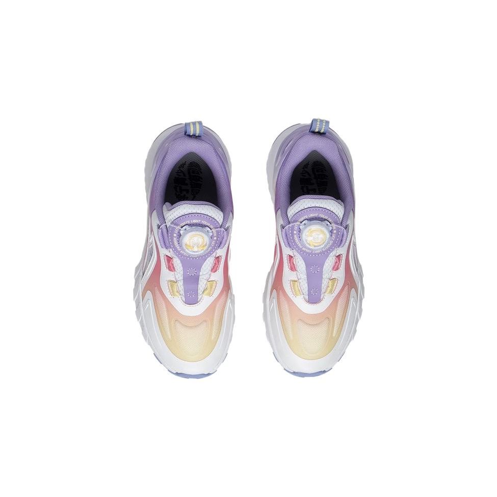 Li Ning Youth  Childrens Sports Lifestyle Series Trendy Comfortable Casual Shoes Kids Casual Shoes Light-Lotus-Purple YKCS140-4