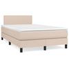 3140998 vidaXL Divan Bed with Mattress Cappuccino 120x200 Cm