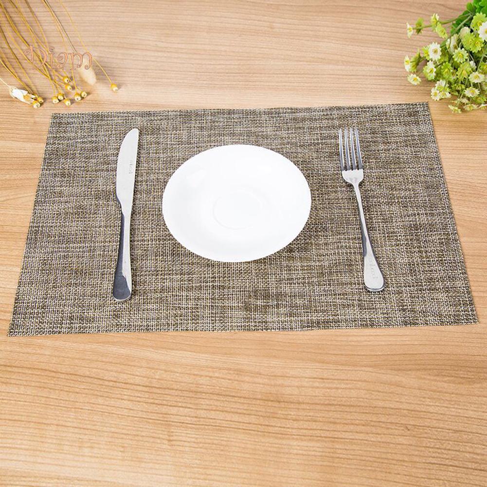 NO.HS Heat Insulation Non-slip Placemat Dining Table Bowl Dish Cup Pad Mat Heat Resistant Mat