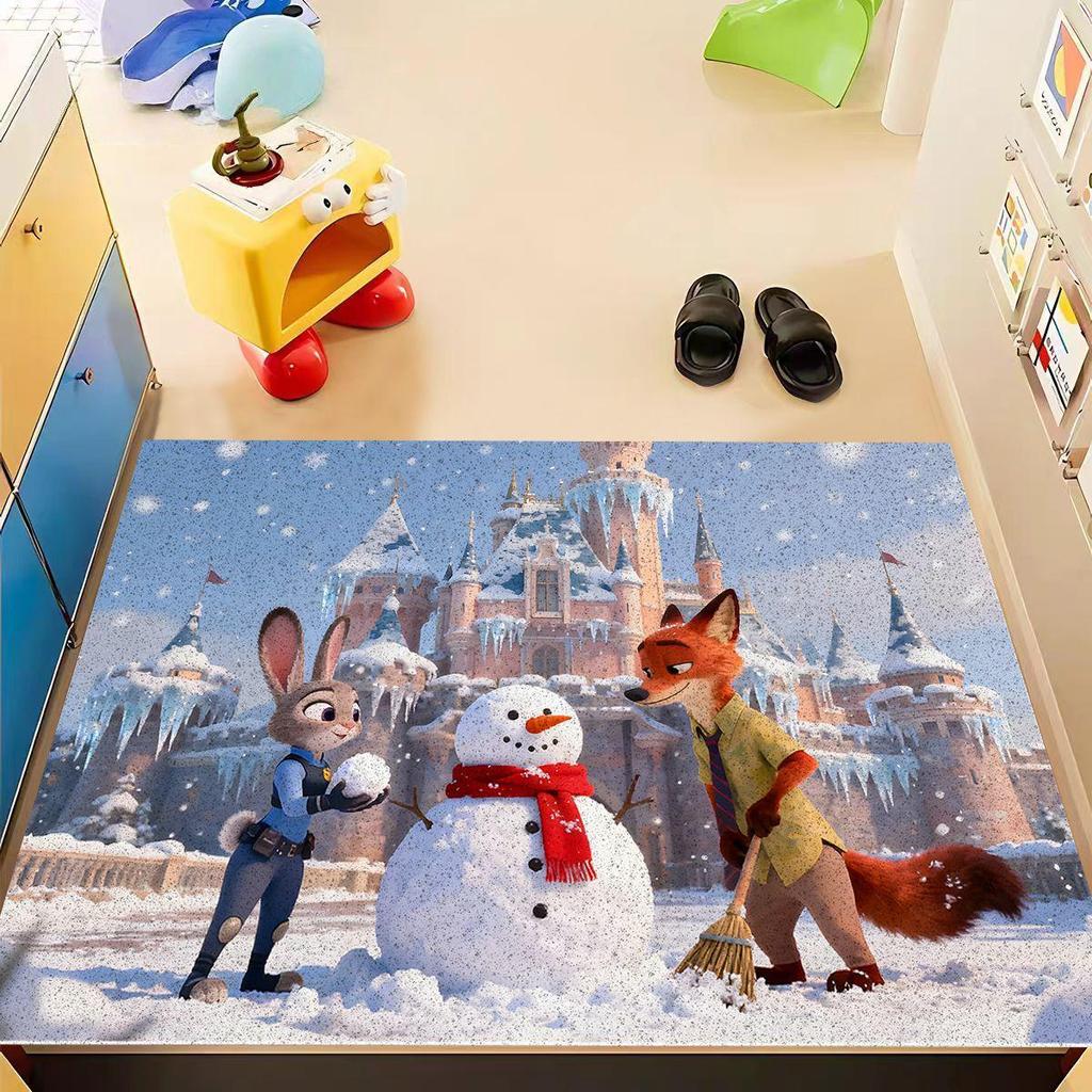Zootopia Cartoon Non-Slip Indoor Door Mat - Foyer Dust & Mud Remover