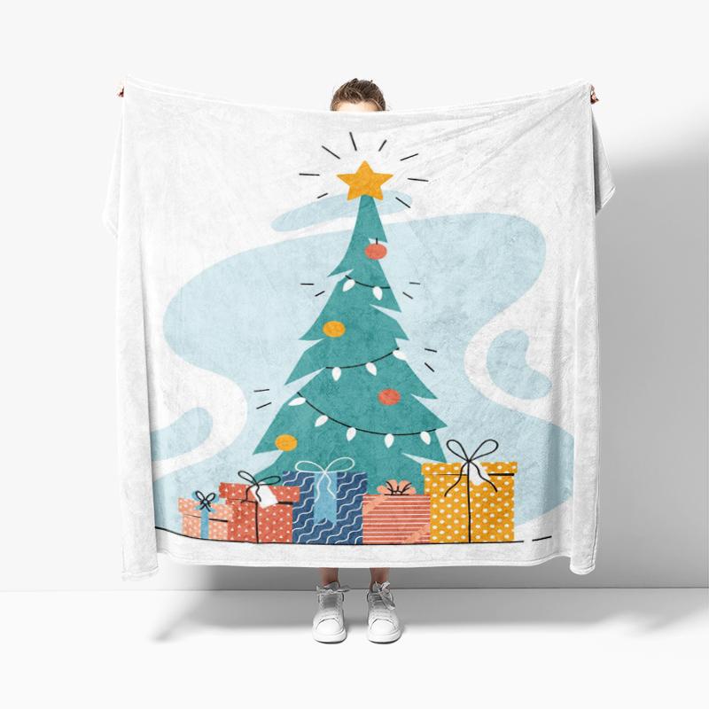 Wohndekoration Plüsch Überwurf Sofadecke Tagesdecke Bett flauschig weiche Decken Dekor Plaid Modern Halloween Frohe Weihnachten Winter