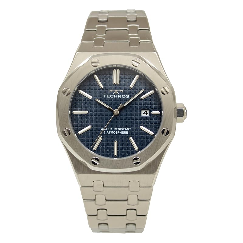 

[Technos] watch date T9C07SN men s silver
