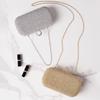 Gold Bling Diamond Clutch for Ladies Crossbody Shoulder Handbag Luxury Designer Evening Wedding Purse and Small Messanger Bags