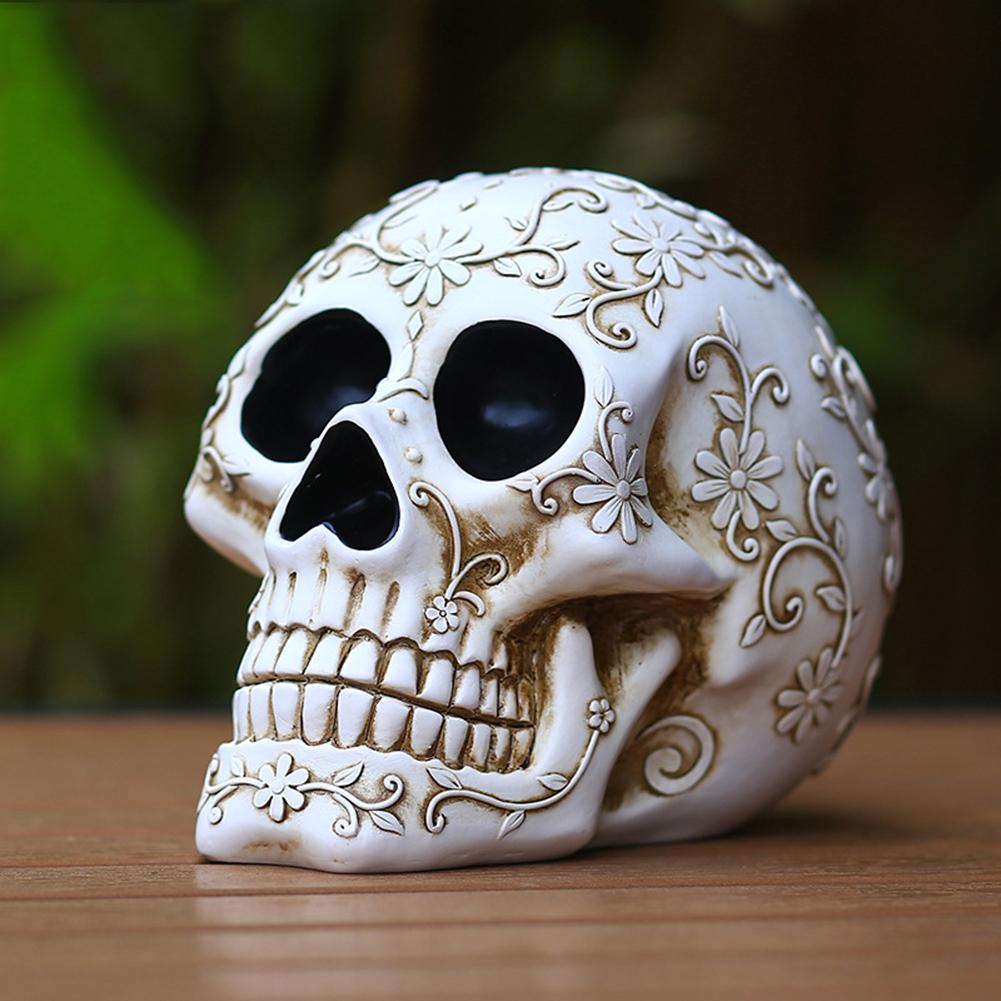3D Totenkopf Wohnkultur Spookys Totenkopf Figurine Party Requisiten für Spukhaus Dekor