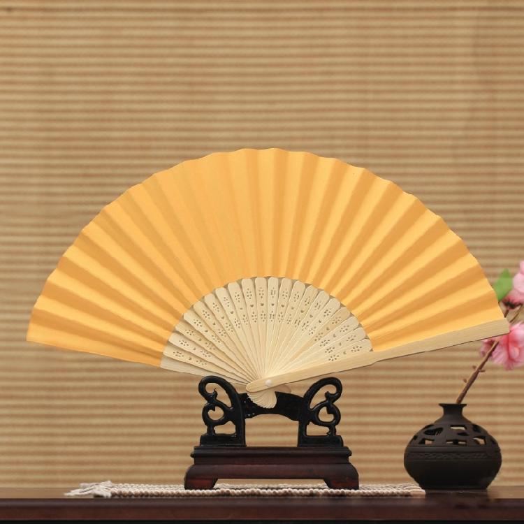Handheld Fan Blank Folding Fan DIY Wedding Decoration Bamboo Hand Held Fan Craft