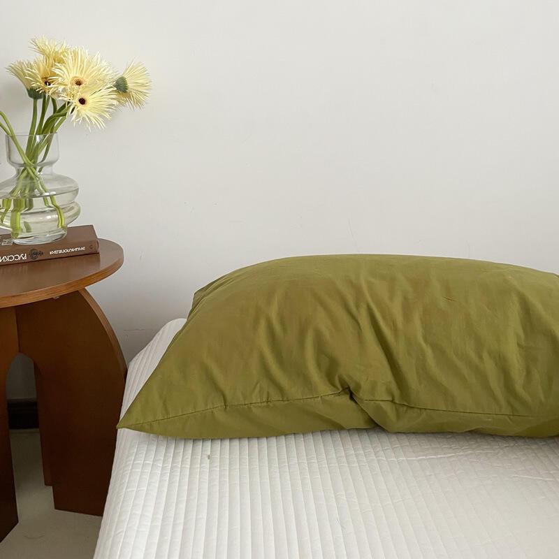 Coppia di federe in puro cotone con federa singola per cuscino in cuoio capelluto 48X74 cm (Senza nucleo del cuscino)