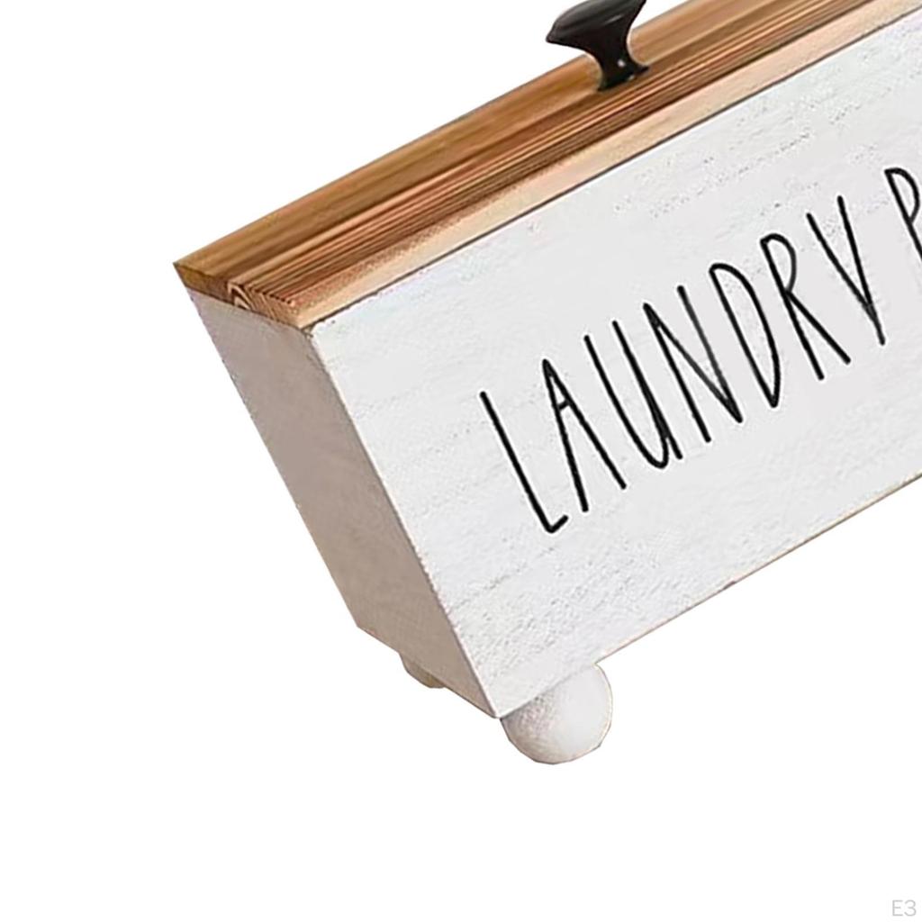 Bathroom Tampon Dispenser Box with Lid, Wooden Organizer for Women