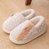 New thick-soled cotton slippers women's winter indoor home warmth non-slip plush slippers men's autumn and winter
