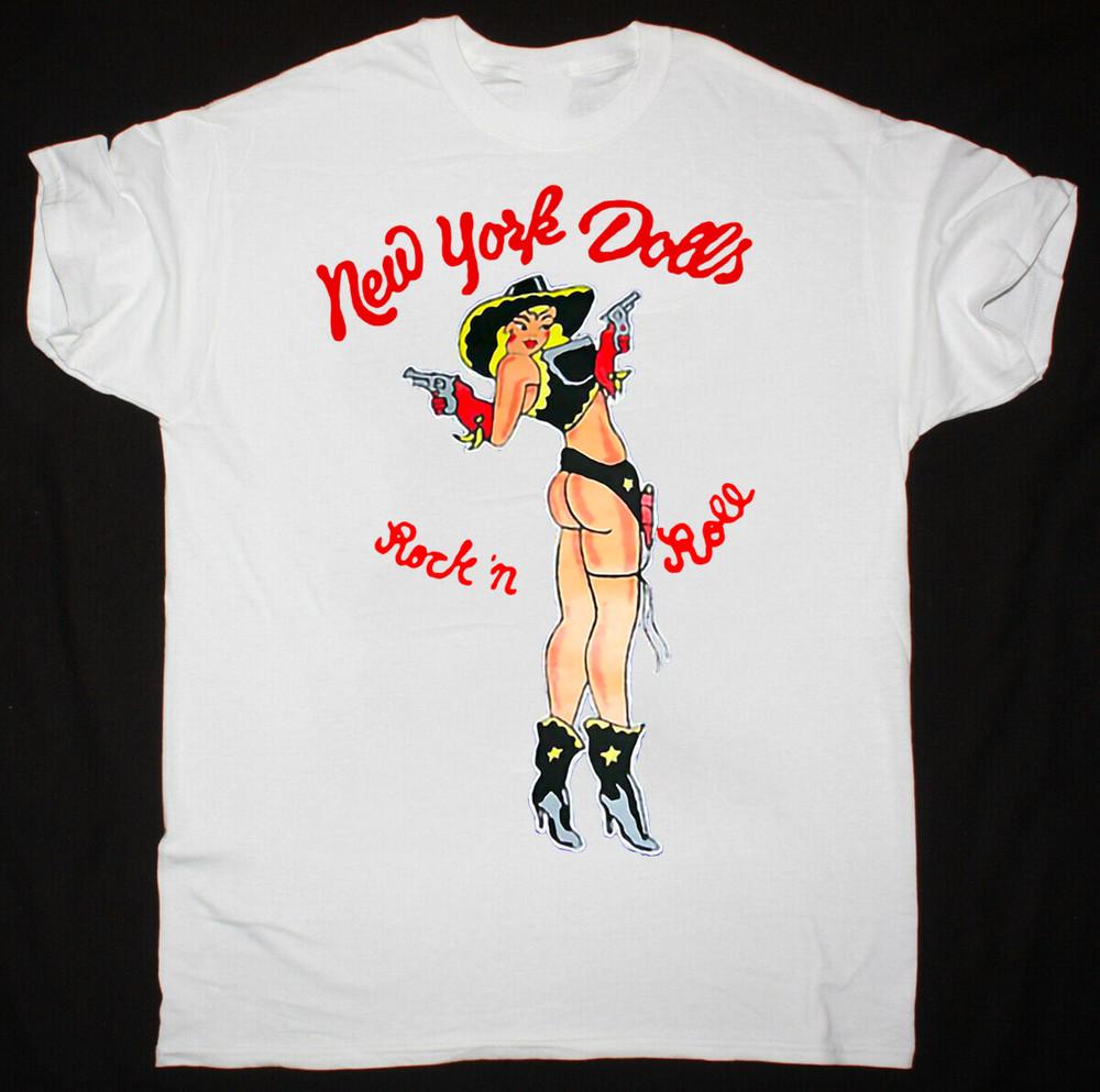 Band New York Dolls Band White T Shirt Size S M L 234XL DO313 Unisex T-Shirt M