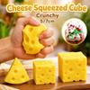 5/7cm Cheese Squeezed Cube Sound Effects TPR Fidget Toy Cheese Stress Ball  Children's Gifts