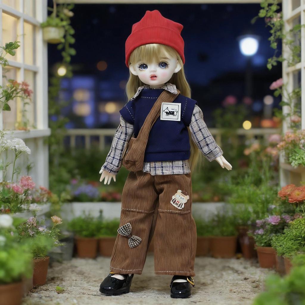 6" BJD Puppenkleidung für Akagi, GL und Gungun Körper - 30cm Geistermama Lolita Ankleide-Outfit