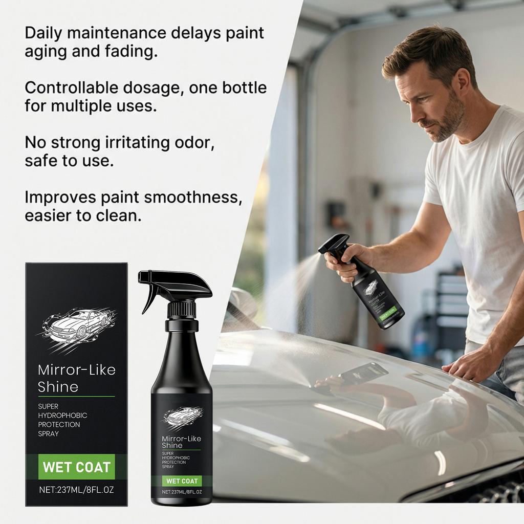 Car Coating Spray, Car Paint Cleaning, Polishing, Restoration, And Gloss Enhancement Care Spray237ml