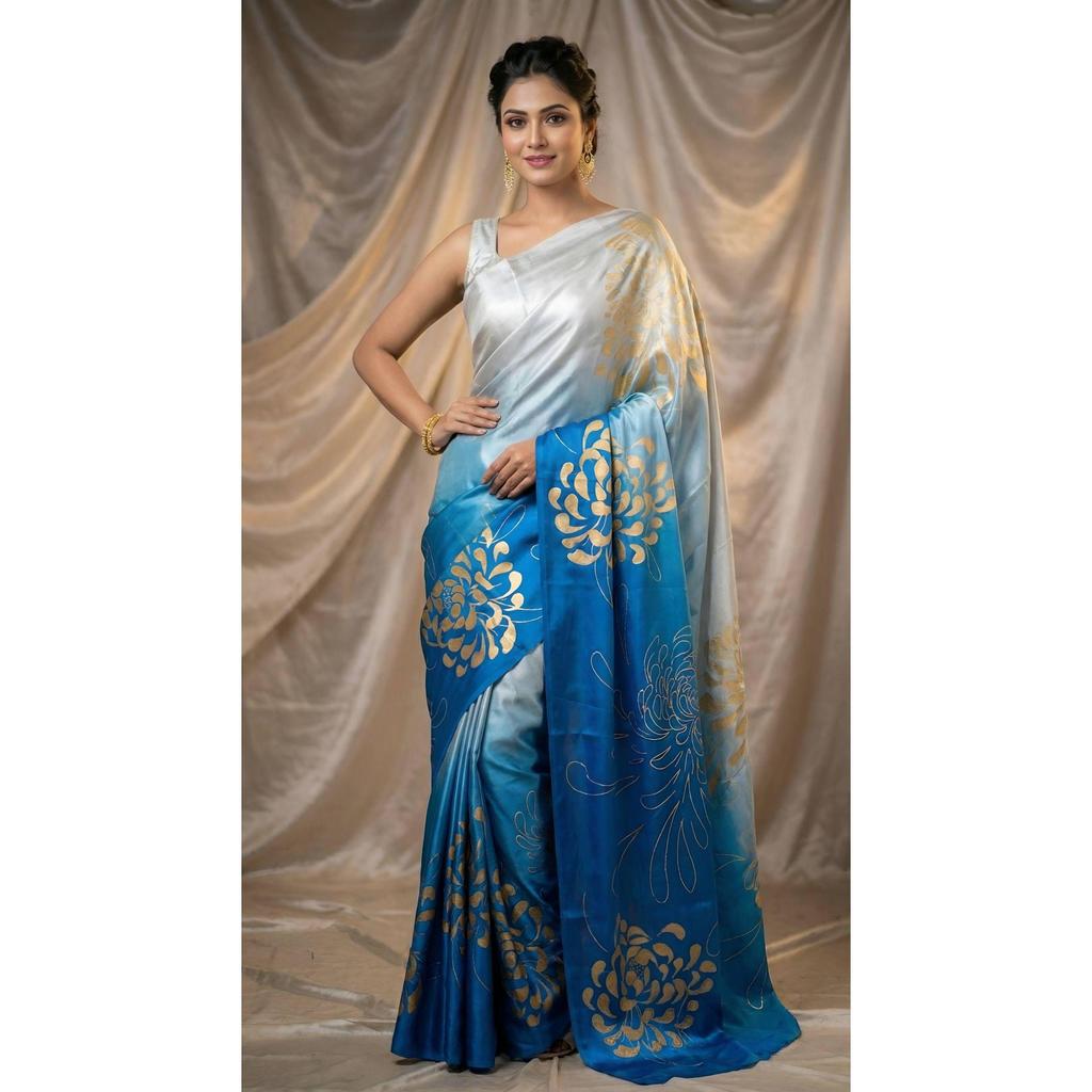 Chinon Silk Saree