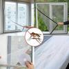Premium Fenster-Fliegengitter-Türvorhang mit selbstklebendem Netzschutz für Mücken und Insekten