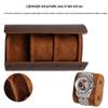 Stock Disponible Bolsa de Viaje Impermeable para Relojes de Cuero – Antiarañazos, Resistente al Desgaste, Almacenamiento Portátil para Relojes Mecánicos