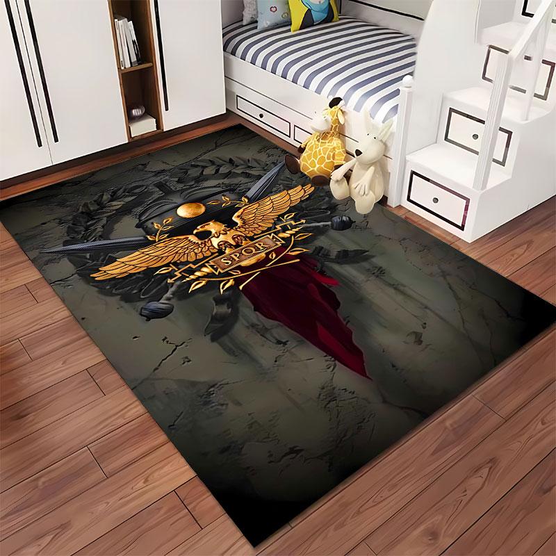 Roman Eagle SPQR Symbol Carpet Suitable As a Non-slip Mat for the Living Room or Bedroom Sofa