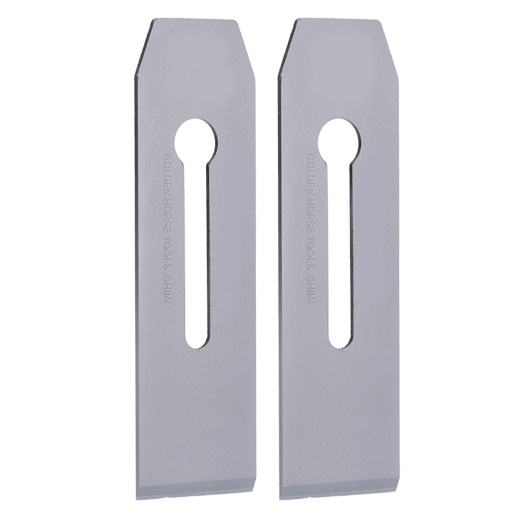 2Pcs Planer Blades Steel 51mm Portable Knife Replacement Accessories for Woodworking Handwork